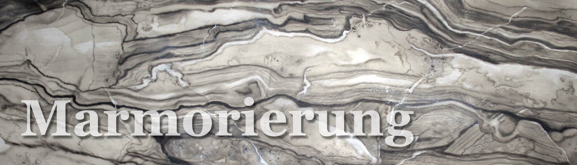 Gemalte Marmorierung Grau