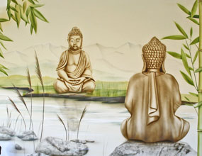 Buddha am Fluss