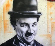 Portrait von Charlie Chaplin