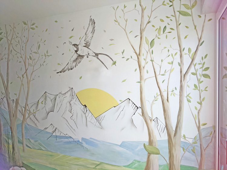 Wandbild im Kinderzimmer