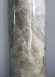 Feinste Marmorierung Säule Marmorsäule