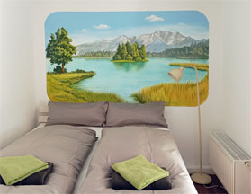 Wandmalerei, Motiv: Osterseen